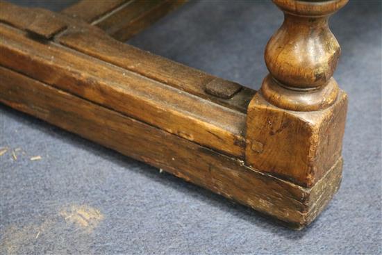 An 18th century French walnut armchair